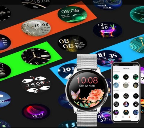 Smartwatch Damski RUBICON RNBE66 Silver SMARUB123 RUBICON Smartwatch Damski RUBICON RNBE66 Silver SMARUB123 RUBICON