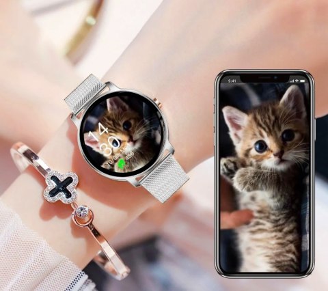 Smartwatch Damski RUBICON RNBE66 Silver SMARUB123 RUBICON Smartwatch Damski RUBICON RNBE66 Silver SMARUB123 RUBICON