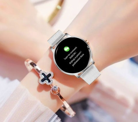 Smartwatch Damski RUBICON RNBE66 Silver SMARUB123 RUBICON Smartwatch Damski RUBICON RNBE66 Silver SMARUB123 RUBICON