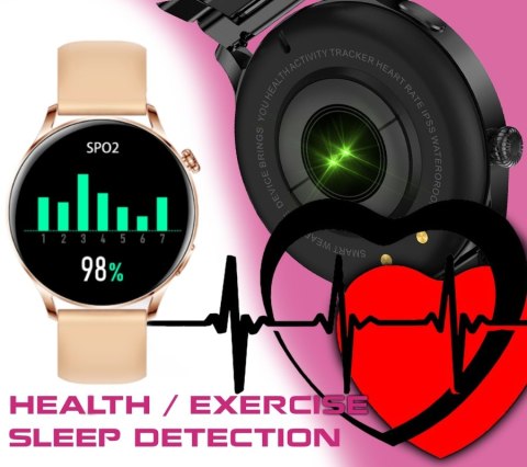 Smartwatch Damski RUBICON RNCE81 Rose Gold SMARUB131 RUBICON Smartwatch Damski RUBICON RNCE81 Rose Gold SMARUB131 RUBICON