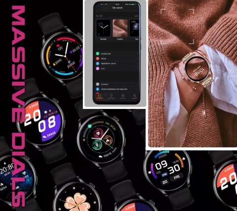 Smartwatch Damski RUBICON RNCE81 Rose Gold SMARUB131 RUBICON Smartwatch Damski RUBICON RNCE81 Rose Gold SMARUB131 RUBICON