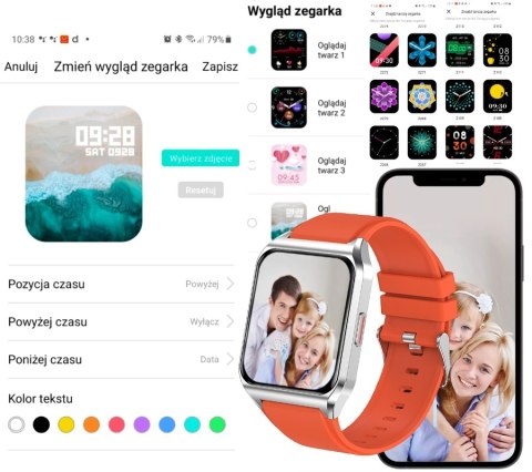 Smartwatch Damski RUBICON RNCE89 Gold Rose SMARUB163 RUBICON Smartwatch Damski RUBICON RNCE89 Gold Rose SMARUB163 RUBICON