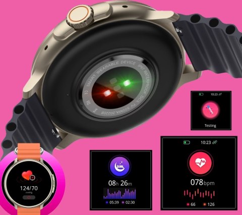 Smartwatch Damski RUBICON RNCF15 Tytan/Light Latte SMARUB260 RUBICON Smartwatch Damski RUBICON RNCF15 Tytan/Light Latte SMARUB260 RUBICON