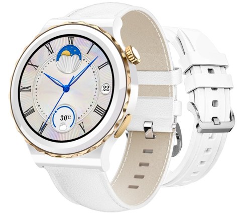 Smartwatch Damski Rubicon RNCE92 PRO White/2 x Pasek SMARUB171 RUBICON Smartwatch Damski Rubicon RNCE92 PRO White/2 x Pasek SMARUB171 RUBICON