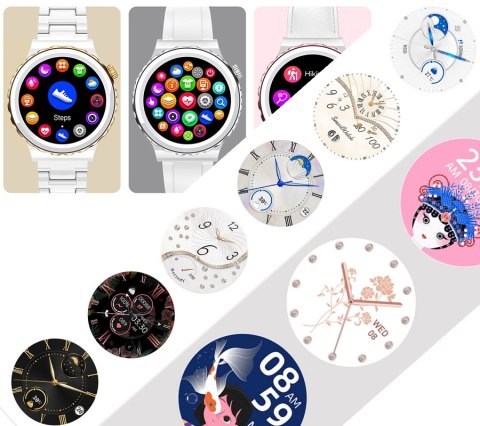 Smartwatch Damski Rubicon RNCE92 PRO White/2 x Pasek SMARUB171 RUBICON Smartwatch Damski Rubicon RNCE92 PRO White/2 x Pasek SMARUB171 RUBICON
