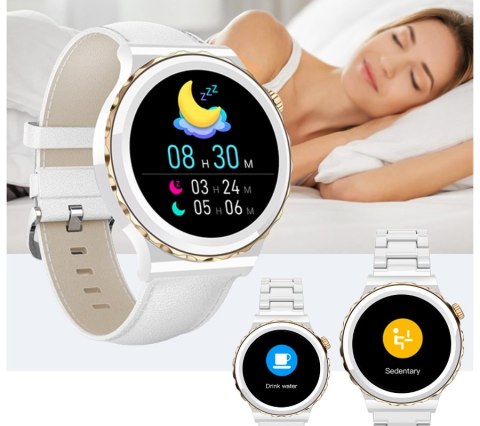 Smartwatch Damski Rubicon RNCE92 PRO White/2 x Pasek SMARUB171 RUBICON Smartwatch Damski Rubicon RNCE92 PRO White/2 x Pasek SMARUB171 RUBICON