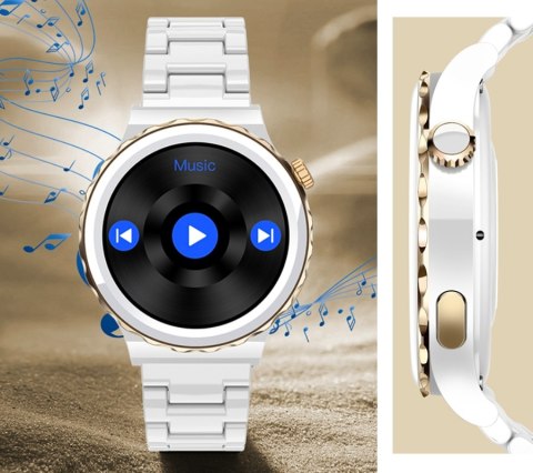 Smartwatch Damski Rubicon RNCE92 PRO White/2 x Pasek SMARUB171 RUBICON Smartwatch Damski Rubicon RNCE92 PRO White/2 x Pasek SMARUB171 RUBICON