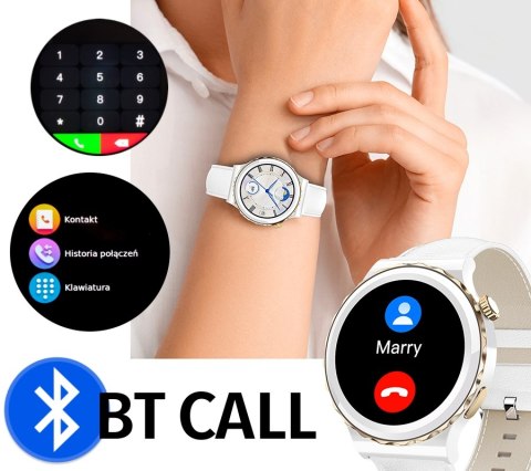 Smartwatch Damski Rubicon RNCE92 PRO White/2 x Pasek SMARUB171 RUBICON Smartwatch Damski Rubicon RNCE92 PRO White/2 x Pasek SMARUB171 RUBICON