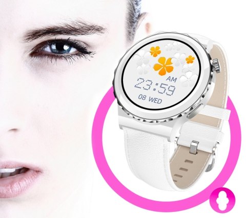 Smartwatch Damski Rubicon RNCE92 PRO White/2 x Pasek SMARUB171 RUBICON Smartwatch Damski Rubicon RNCE92 PRO White/2 x Pasek SMARUB171 RUBICON