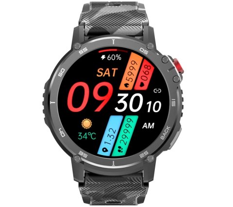 Smartwatch Męski RUBICON RNCF08 Black/Moro SMARUB232 RUBICON Smartwatch Męski RUBICON RNCF08 Black/Moro SMARUB232 RUBICON