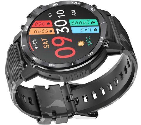 Smartwatch Męski RUBICON RNCF08 Black/Moro SMARUB232 RUBICON Smartwatch Męski RUBICON RNCF08 Black/Moro SMARUB232 RUBICON