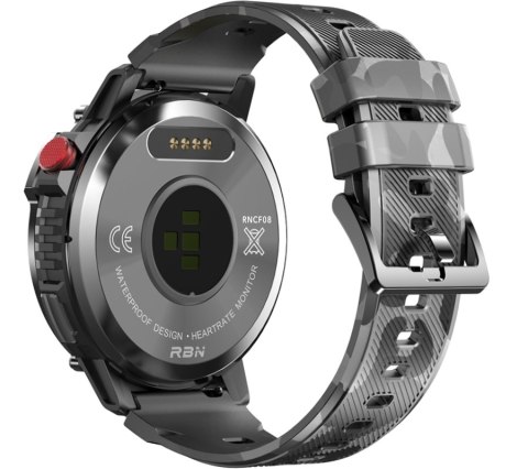 Smartwatch Męski RUBICON RNCF08 Black/Moro SMARUB232 RUBICON Smartwatch Męski RUBICON RNCF08 Black/Moro SMARUB232 RUBICON