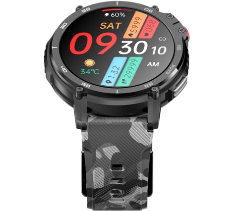 Smartwatch Męski RUBICON RNCF08 Black/Moro SMARUB232 RUBICON Smartwatch Męski RUBICON RNCF08 Black/Moro SMARUB232 RUBICON