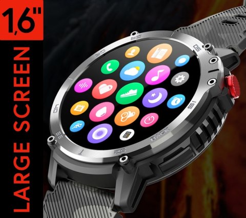 Smartwatch Męski RUBICON RNCF08 Black/Moro SMARUB232 RUBICON Smartwatch Męski RUBICON RNCF08 Black/Moro SMARUB232 RUBICON