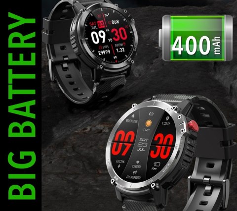 Smartwatch Męski RUBICON RNCF08 Black/Moro SMARUB232 RUBICON Smartwatch Męski RUBICON RNCF08 Black/Moro SMARUB232 RUBICON