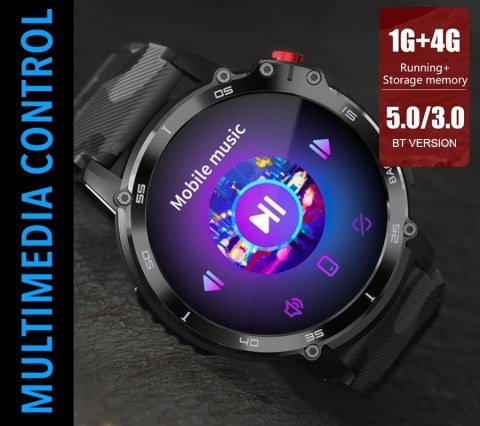 Smartwatch Męski RUBICON RNCF08 Black/Moro SMARUB232 RUBICON Smartwatch Męski RUBICON RNCF08 Black/Moro SMARUB232 RUBICON