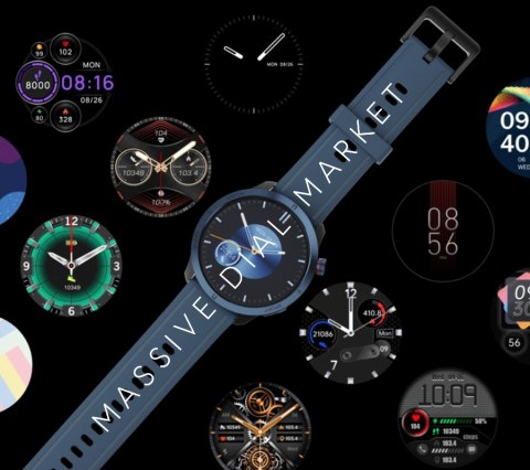 Smartwatch Męski RUBICON RNCF14 Black SMARUB250 RUBICON Smartwatch Męski RUBICON RNCF14 Black SMARUB250 RUBICON