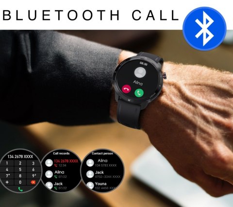 Smartwatch Męski RUBICON RNCF14 Black SMARUB250 RUBICON Smartwatch Męski RUBICON RNCF14 Black SMARUB250 RUBICON