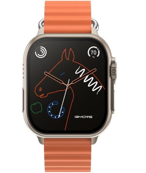 Smartwatch Męski RUBICON RNCF17 Tytan/Orange SMARUB269 RUBICON Smartwatch Męski RUBICON RNCF17 Tytan/Orange SMARUB269 RUBICON