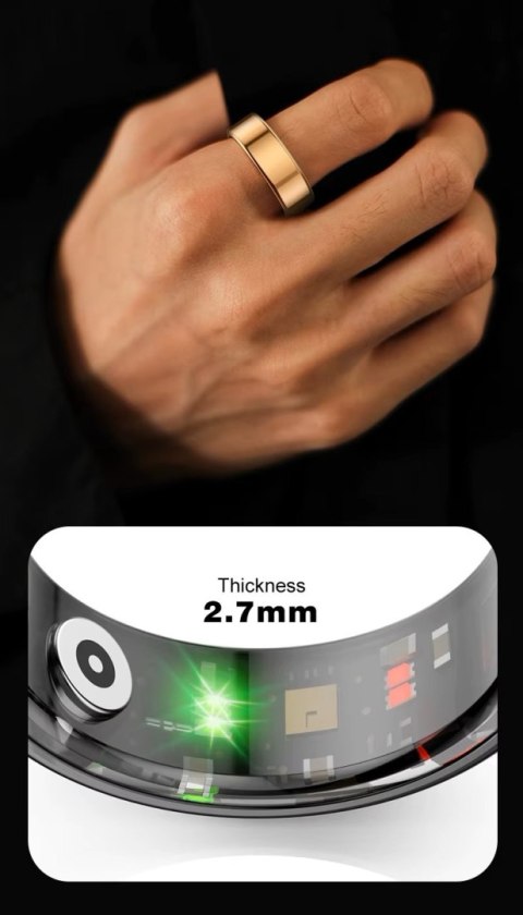 Smart Ring RUBICON R2 Rose Gold SIZE-7(US) SMARUB318 RUBICON Smart Ring RUBICON R2 Rose Gold SIZE-7(US) SMARUB318 RUBICON