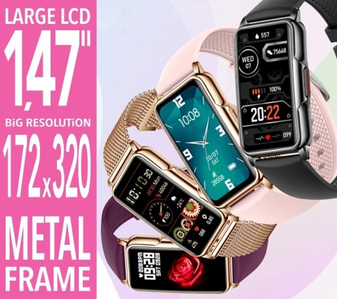 Smartwatch Damski RUBICON RNCF04 Black SMARUB227 RUBICON Smartwatch Damski RUBICON RNCF04 Black SMARUB227 RUBICON
