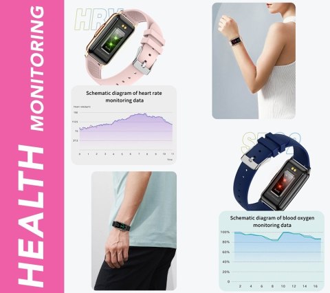 Smartwatch Damski RUBICON RNCF04 Black SMARUB227 RUBICON Smartwatch Damski RUBICON RNCF04 Black SMARUB227 RUBICON