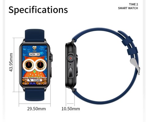 Smartwatch Damski RUBICON RNCF06 Black SMARUB215 RUBICON Smartwatch Damski RUBICON RNCF06 Black SMARUB215 RUBICON