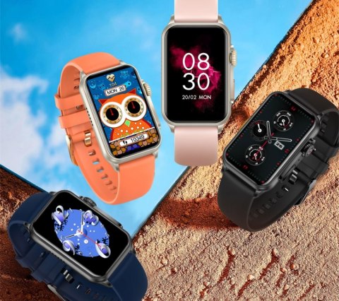 Smartwatch Damski RUBICON RNCF06 Black/Dark Blue SMARUB220 RUBICON Smartwatch Damski RUBICON RNCF06 Black/Dark Blue SMARUB220 RUBICON