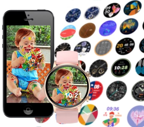 Smartwatch Damski RUBICON RNCF09 Rose Gold/Pink SMARUB234 RUBICON Smartwatch Damski RUBICON RNCF09 Rose Gold/Pink SMARUB234 RUBICON