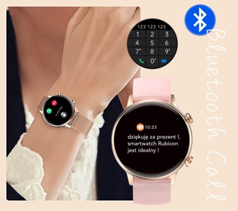 Smartwatch Damski RUBICON RNCF09 Rose Gold/Pink SMARUB234 RUBICON Smartwatch Damski RUBICON RNCF09 Rose Gold/Pink SMARUB234 RUBICON