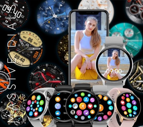 Smartwatch Damski RUBICON RNCF10 Rose Gold/Pink SMARUB239 RUBICON Smartwatch Damski RUBICON RNCF10 Rose Gold/Pink SMARUB239 RUBICON