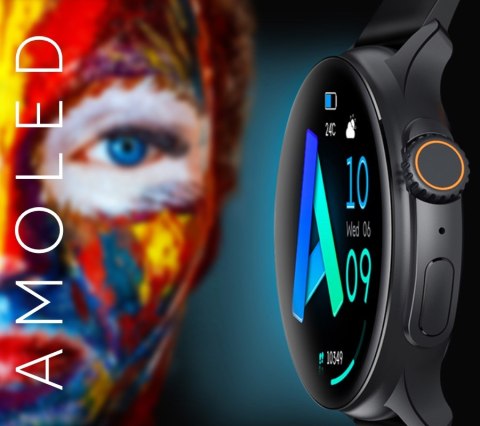 Smartwatch Męski RUBICON RNCF12 Tytan/Orange SMARUB245 RUBICON Smartwatch Męski RUBICON RNCF12 Tytan/Orange SMARUB245 RUBICON