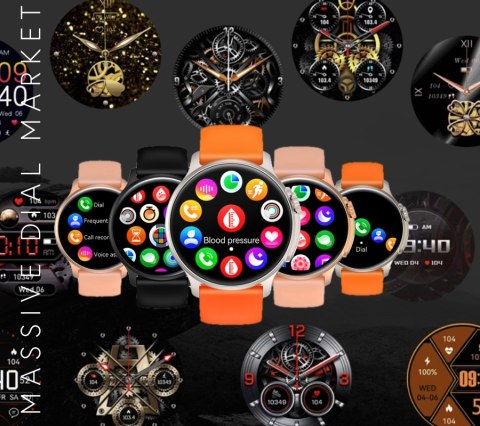 Smartwatch Męski RUBICON RNCF12 Tytan/Orange SMARUB245 RUBICON Smartwatch Męski RUBICON RNCF12 Tytan/Orange SMARUB245 RUBICON