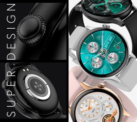 Smartwatch RUBICON RNCF10 Black SMARUB237 RUBICON Smartwatch RUBICON RNCF10 Black SMARUB237 RUBICON