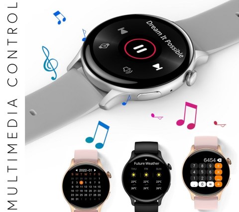 Smartwatch RUBICON RNCF10 Black SMARUB237 RUBICON Smartwatch RUBICON RNCF10 Black SMARUB237 RUBICON