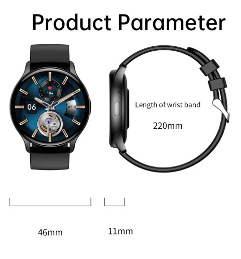 Smartwatch RUBICON RNCF11 Black SMARUB240 RUBICON Smartwatch RUBICON RNCF11 Black SMARUB240 RUBICON