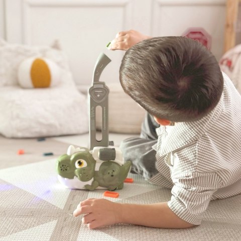 WOOPIE Elektryczna Ciuchcia Lokomotywa do Klocków Domino Dinozaur Zielony - ZESTAW 3 SZT. WOOPIE Elektryczna Ciuchcia Lokomotywa do Klocków Domino Dinozaur Zielony - ZESTAW 3 SZT.