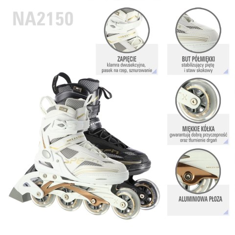 NA2150 CZARNO-ZŁOTY ROZM. 46 ŁYŻWOROLKI NILS EXTREME NA2150 CZARNO-ZŁOTY ROZM. 46 ŁYŻWOROLKI NILS EXTREME