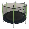 Trampolina ogrodowa dla dzieci siatka 140 cm zielona