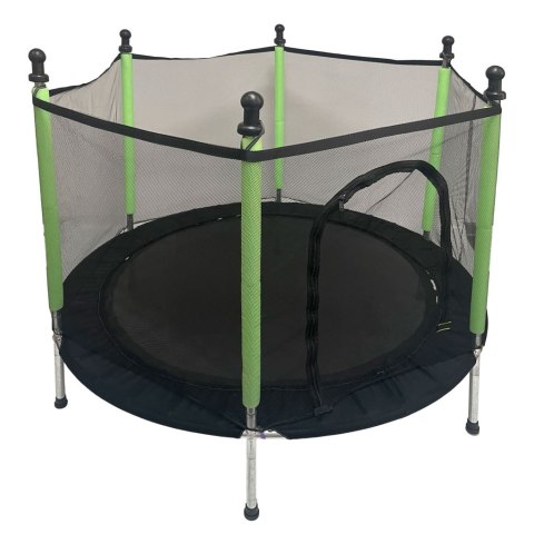 Trampolina ogrodowa dla dzieci siatka 140 cm zielona Trampolina ogrodowa dla dzieci siatka 140 cm zielona