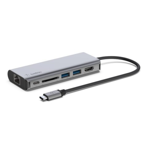 BELKIN 6-1 Multiport Adapter AVC008btSGY (Szary /USB Typ C ) BELKIN 6-1 Multiport Adapter AVC008btSGY (Szary /USB Typ C )