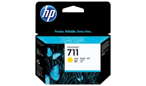 Wkład HP 711 Żółty CZ132A Wkład HP 711 Żółty CZ132A