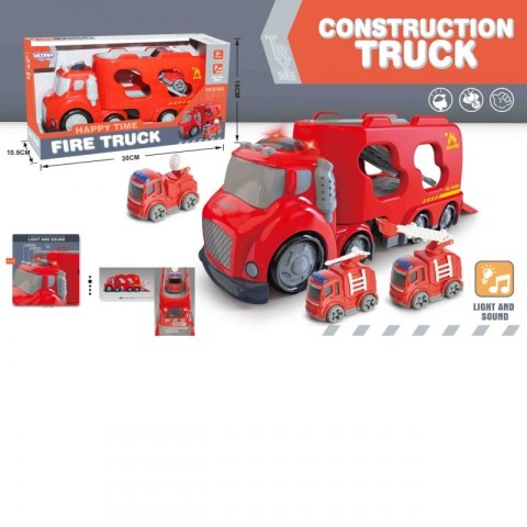 WOOPIE Duża Czerwona Laweta City Truck Efekty Dźwiękowe i Świetlne WOOPIE Duża Czerwona Laweta City Truck Efekty Dźwiękowe i Świetlne