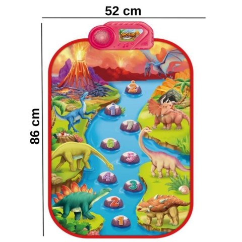 WOOPIE Duża Mata Muzyczna Pianino XL Dinozaury Interaktywna WOOPIE Duża Mata Muzyczna Pianino XL Dinozaury Interaktywna