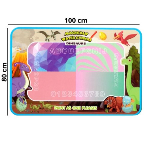 WOOPIE Magiczna Mata do Malowania Wodą XXL Pieczątki Cyferki 100cm WOOPIE Magiczna Mata do Malowania Wodą XXL Pieczątki Cyferki 100cm
