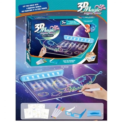 WOOPIE Magnetyczna Tablica 3D Podświetlenie LED do Rysowania WOOPIE Magnetyczna Tablica 3D Podświetlenie LED do Rysowania