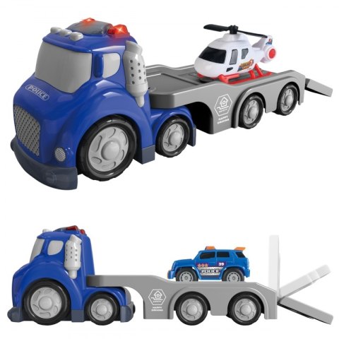 WOOPIE Niebieska Laweta Policyjna City Truck Efekty Dźwiękowe i Świetlne WOOPIE Niebieska Laweta Policyjna City Truck Efekty Dźwiękowe i Świetlne