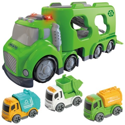 WOOPIE Zielona Laweta City Truck Efekty Dźwiękowe i Świetlne WOOPIE Zielona Laweta City Truck Efekty Dźwiękowe i Świetlne