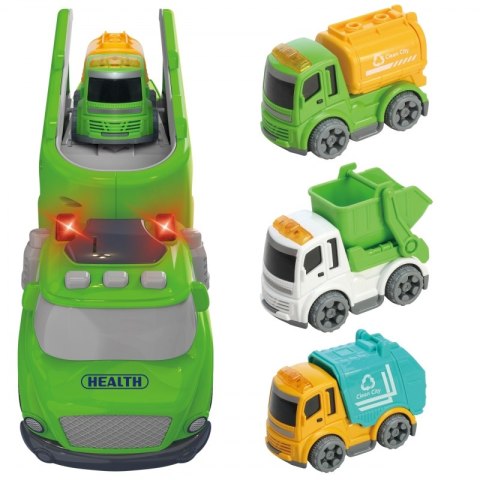 WOOPIE Zielona Laweta City Truck Efekty Dźwiękowe i Świetlne WOOPIE Zielona Laweta City Truck Efekty Dźwiękowe i Świetlne