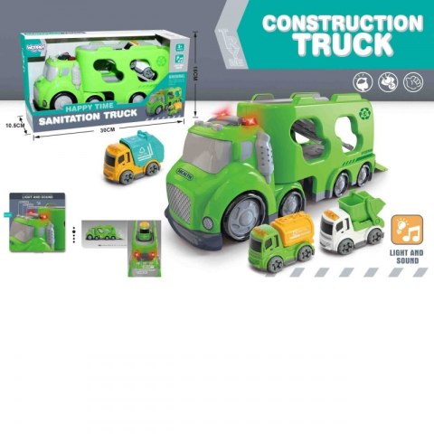 WOOPIE Zielona Laweta City Truck Efekty Dźwiękowe i Świetlne WOOPIE Zielona Laweta City Truck Efekty Dźwiękowe i Świetlne